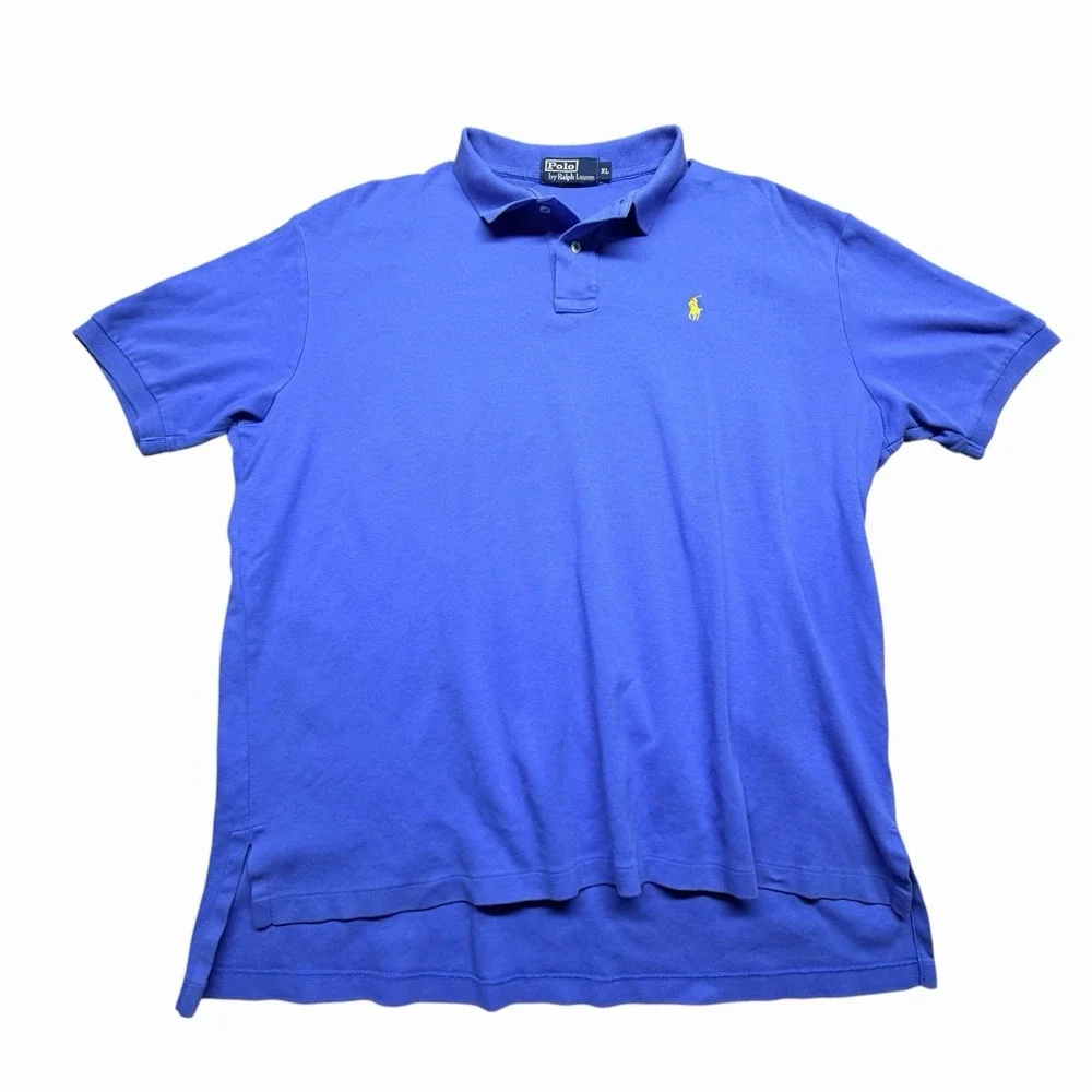 Polo Ralph Lauren Men's XL Blue Short Sleeve Classic Pony Polo Shirt